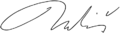 Andrej Babiš - signature