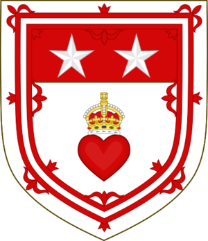 Arms of Robert Douglas, Lord of Spott, 1st Viscount of Belhaven