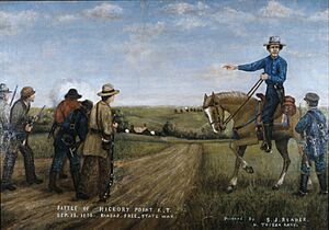 Battle of Hickory Point, by Samuel Reader