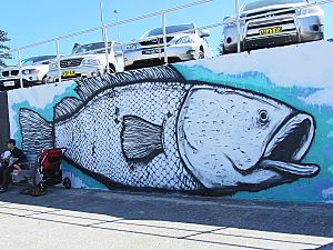 Bondi fish - Graffiti - Bondi Beach, 2012