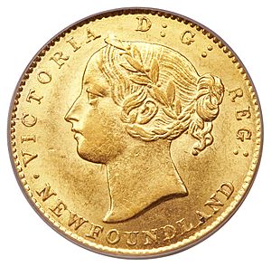 Canada Newfoundland Victoria gold 2 Dollars 1870 (obv)