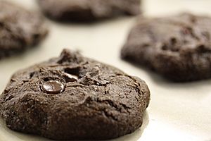 Carob chocolate chip cookies with coconut and cranberries