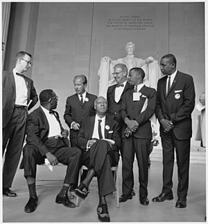 Civil Rights March on Washington, D.C. (Leaders of the march) - NARA - 542056