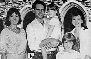 Coach K's family (Duke Chronicle 1986-03-20)
