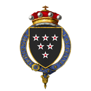 Coat of Arms of Sir William Bonville, 1st Baron Bonville, KG