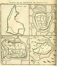 Du Halde - Description de la Chine - Villes de la province de Kiang nan