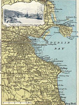 Dublin area (Ireland) map from late 19th century postcard.jpg