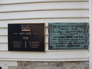 Duff-Baby House historial plaques