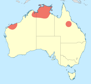 Eurysticta distribution map.svg