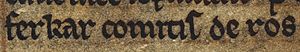 Fearchar mac an tSagairt (British Library Cotton MS Julius A VII, folio 42v)