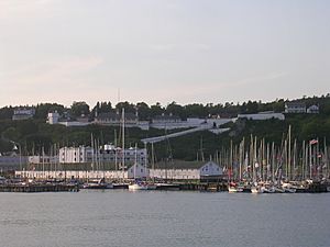 Fort Mackinac from water