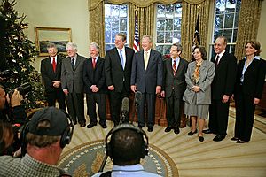 George W. Bush meets with the American 2007 Nobel Award recipients-20071126