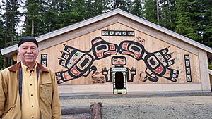 Glacier Park National Park Hoonah Tlingit Tribal House artist Kaachyaas, "Tears of the Glacier"