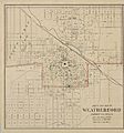 Gray's New Map of Weatherford, Parker Co., Texas 1885 UTA