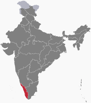 Location of Kerala