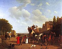 Jacques-Laurent Agasse - The Last Stage on the Portsmouth Road
