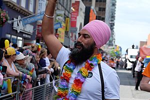 Jagmeet Singh at Pride Parade Toronto 2017