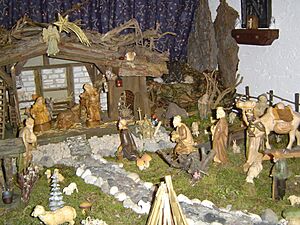 Krippe crib family w 3wisemen