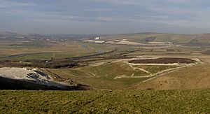 Landfill Site at Beddingham from Itford Hill - geograph.org.uk - 1118917.jpg