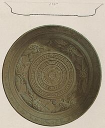 Layard Nimrud Phoenician metal bowl - Plate 62 BM N.19 (with Phoenician inscription)