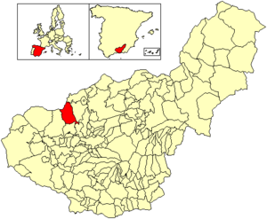 Location of Moclín