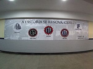 Logos do CEFET-RJ ao longo dos anos