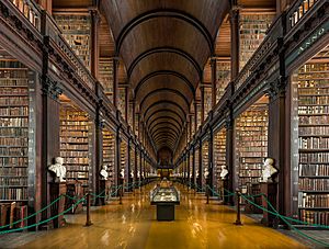 Long Room Interior, Trinity College Dublin, Ireland - Diliff