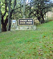 Lyman Run State Park Entrance Sign