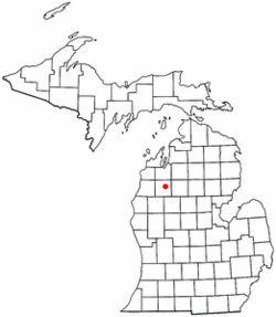 Location of Colfax Township in Michigan