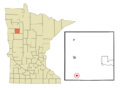 Mahnomen County Minnesota Incorporated and Unincorporated areas Waubun Highlighted
