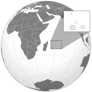 Mauritius (orthographic projection with inset)