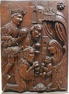 Mid-16thC Adoration of the Magi panel, Dundee