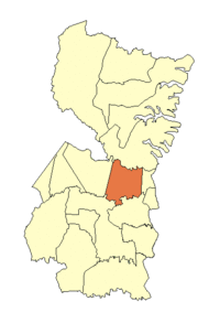 Location of Minga Guazú