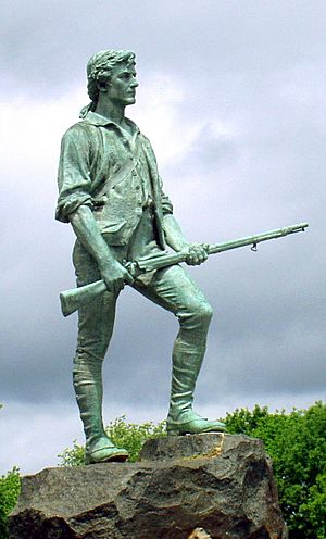 Minute Man Statue Lexington Massachusetts cropped