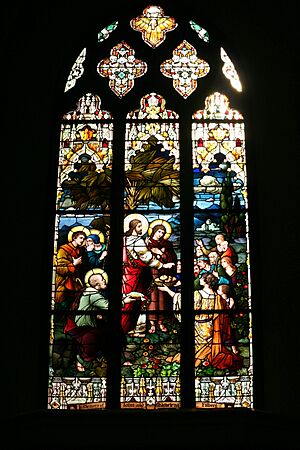 Miracle of the Loaves and Fishes Stained Glass Window