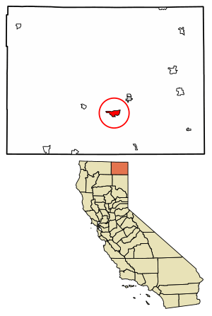 Location of California Pines in Modoc County, California.