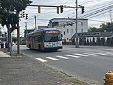North Avenue facing east, the Hollow, Bridgeport, CT