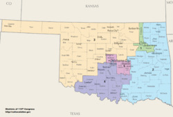 Oklahoma Congressional Districts, 113th Congress