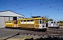 Oregon Electric Railway Museum - Brussels 19 and 34 in front of carbarn in 2016.jpg