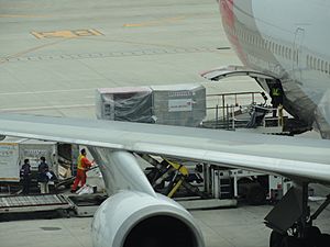 Parcels loaded on Asiana flight
