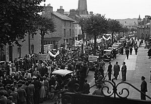 Plaid Cymru rally in Machynlleth in 1949 where the 'Parliament for Wales in 5 years' campaign was started (1455089)
