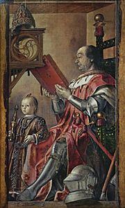 Portrait of Federico da Montefeltro with His Son Guidobaldo
