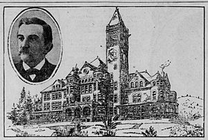 Preston School and Director C.B. Riddick in 1900