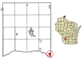 Richland County Wisconsin Incorporated and Unincorporated areas Lone Rock Highlighted