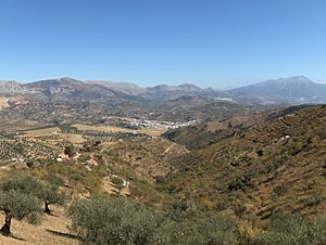 View of Riogordo from Colmenar