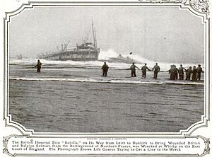 Rohilla (steamship) grounded 1914