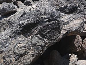 Salton Buttes - Obsidian Butte - rock closeup