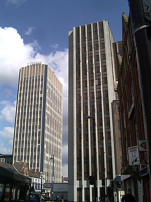 The 'Twin Towers' of Humberstone Gate - geograph.org.uk - 175465