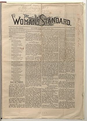 The Woman's Standard published in Sutherland, Iowa May 1897