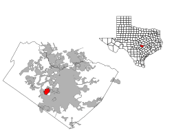 Location of Barton Creek, Texas